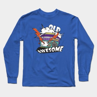 Retro Awesome Music radio hand drawn Long Sleeve T-Shirt